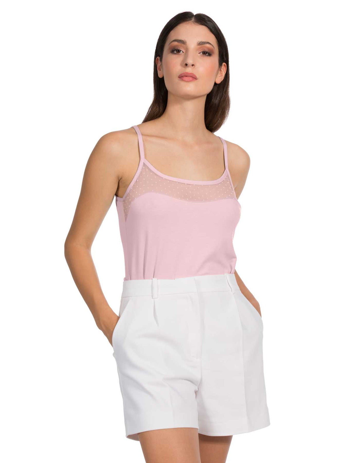 Viscose plumetis top