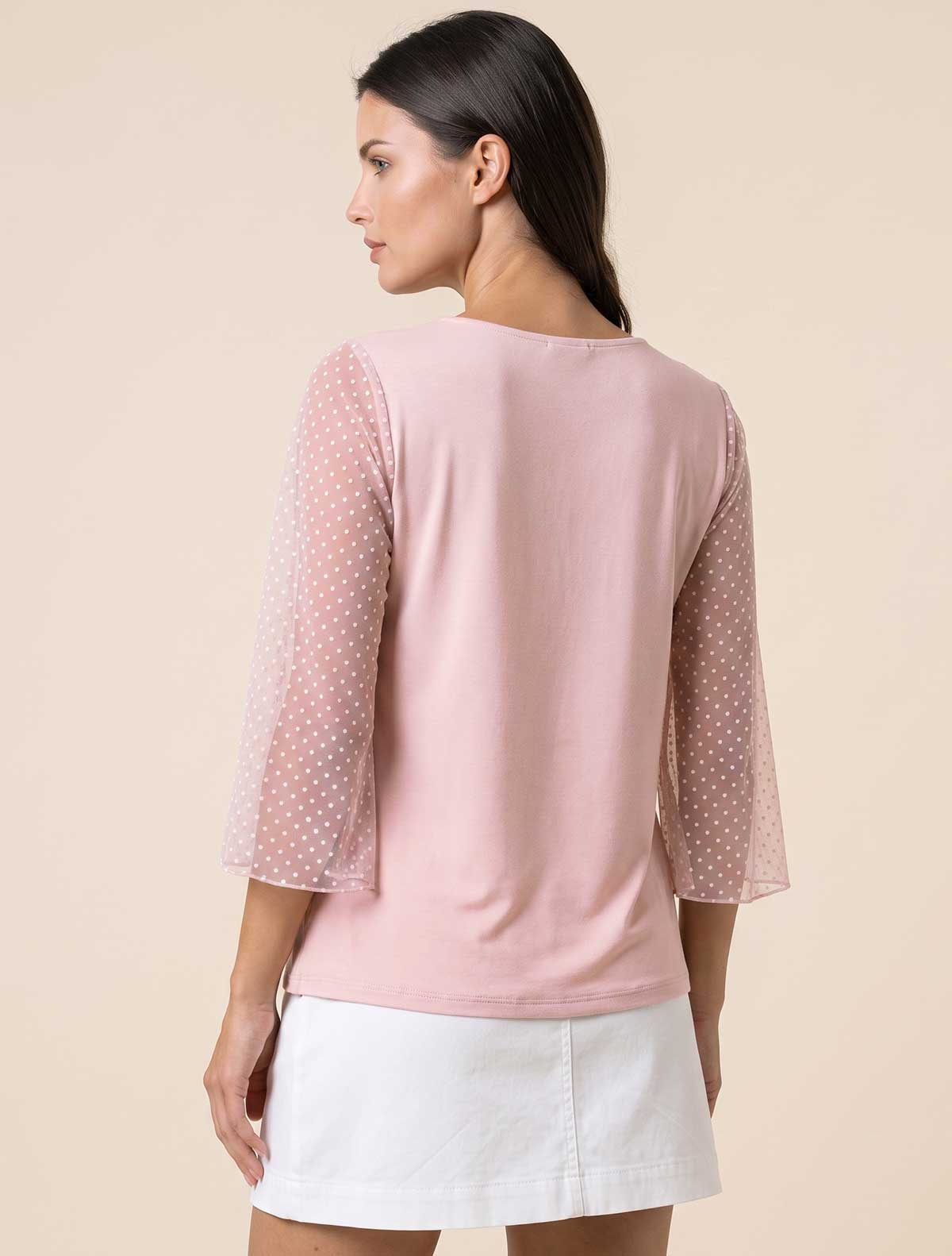 Maglia viscosa plumetis * Rosa