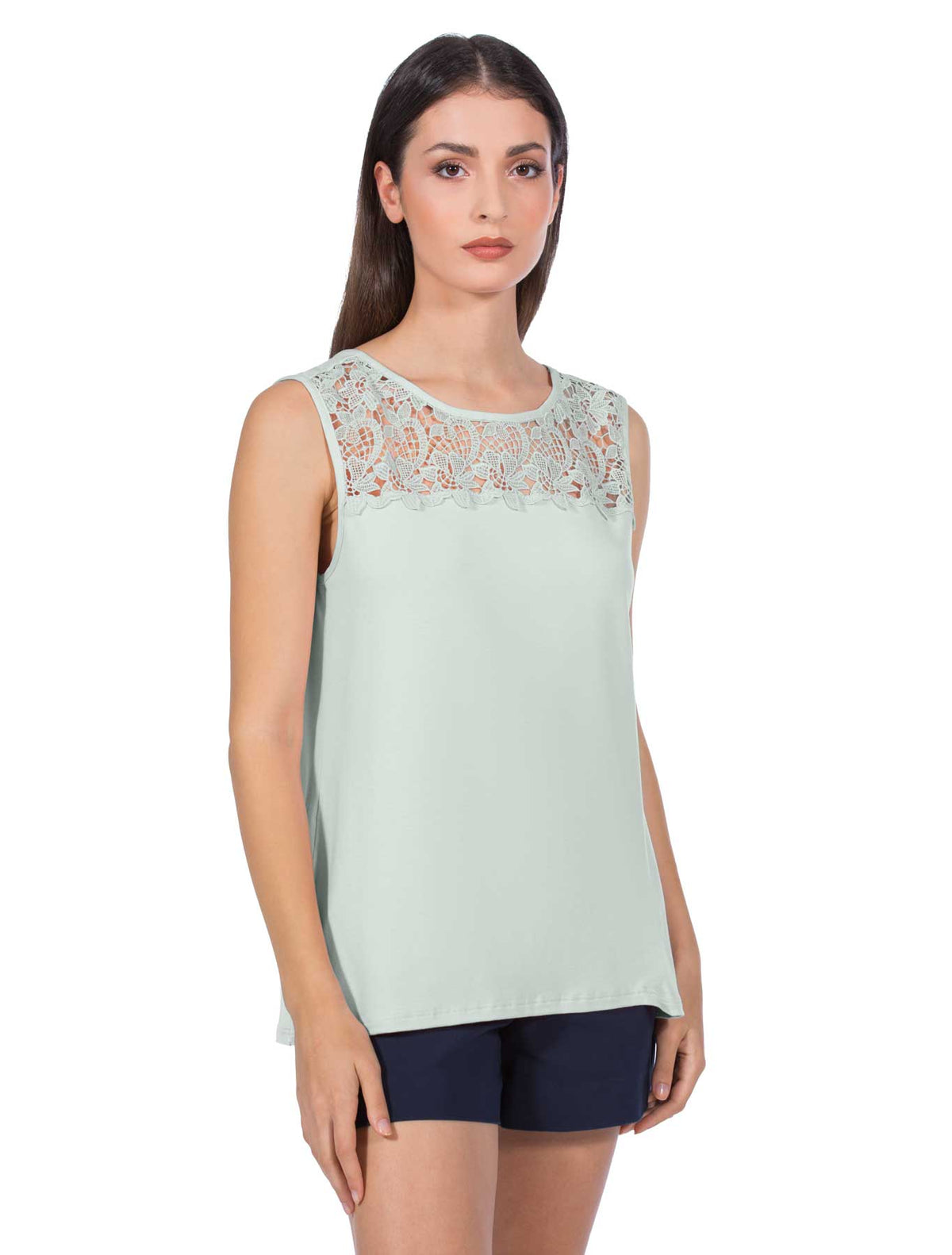 Canotta viscosa macramè