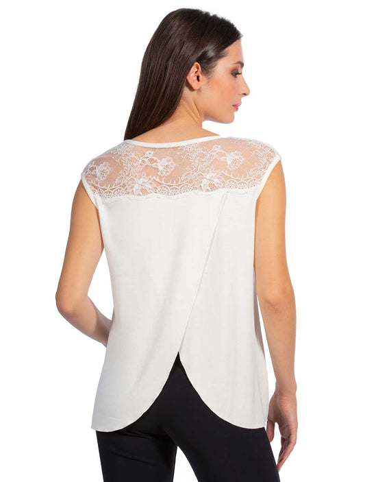 Canotta viscosa schiena incrociata