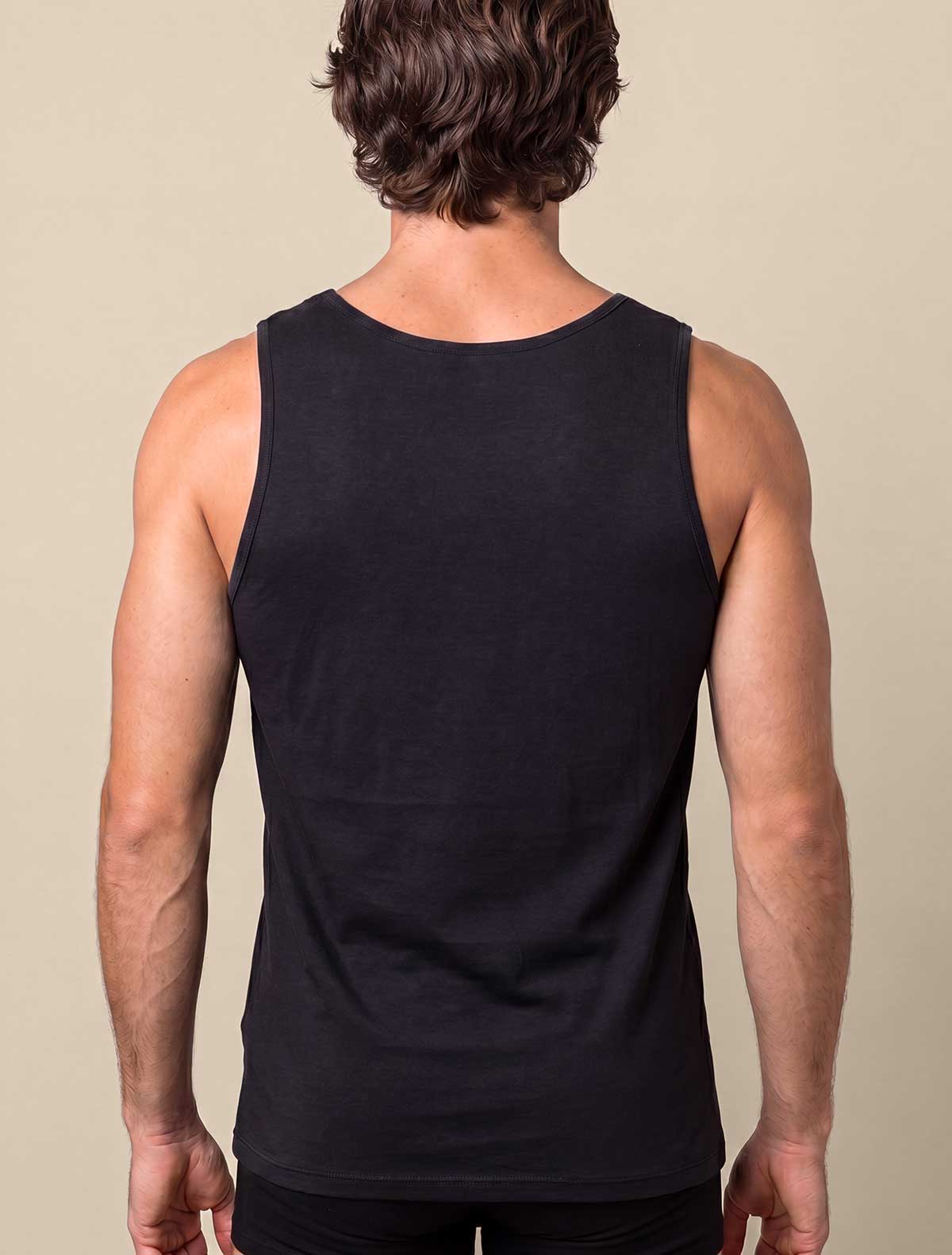Canotta uomo bamboo * Nero