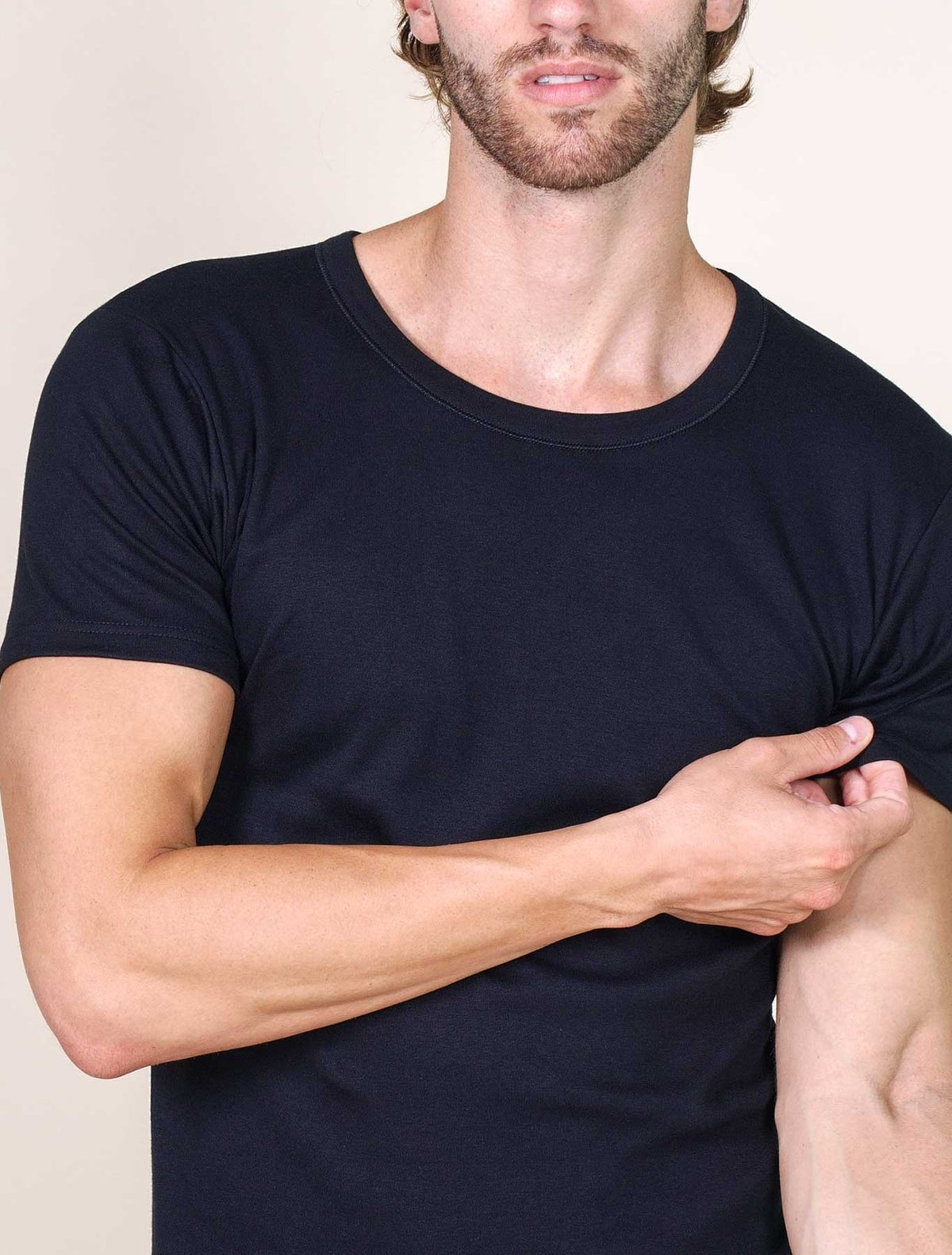 T-shirt uomo cotone felpato