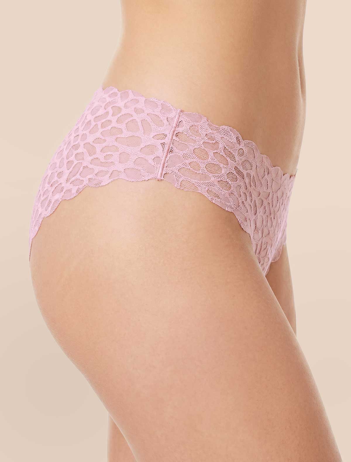 Slip tulle taglio vivo * Rosa