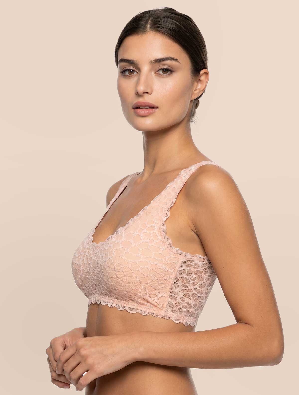 Raw-cut tulle bralette * Nudo