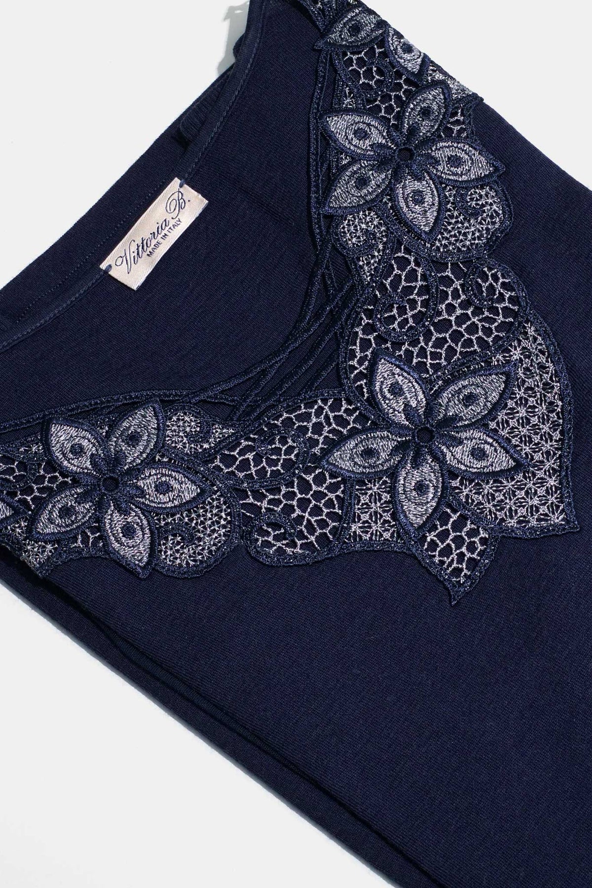 Maglia lana seta tulle macramè treccia