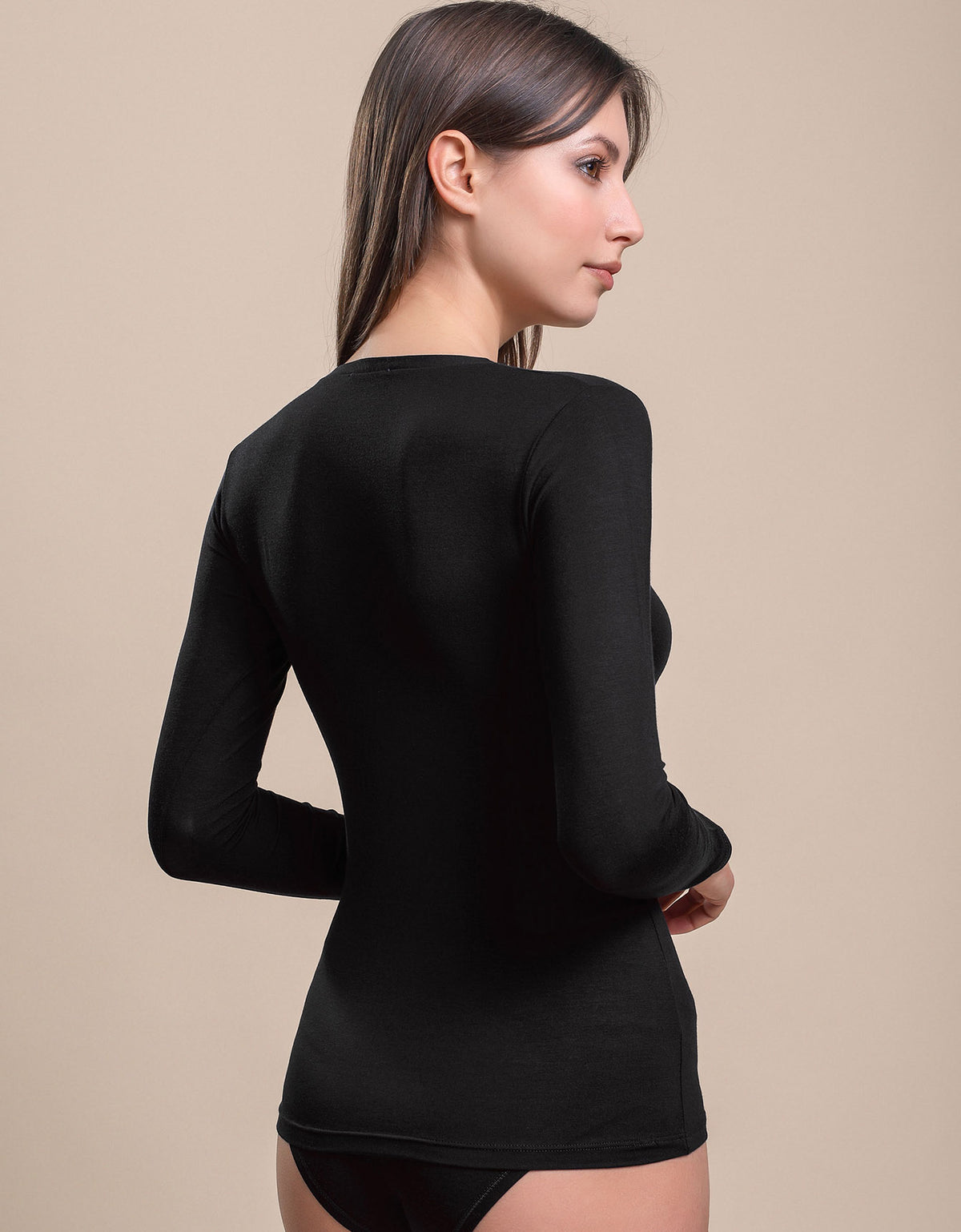 Maglia Alice modal scollo madonna