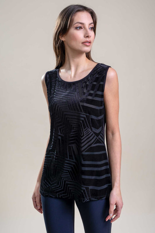 Canotta viscosa devorè nero