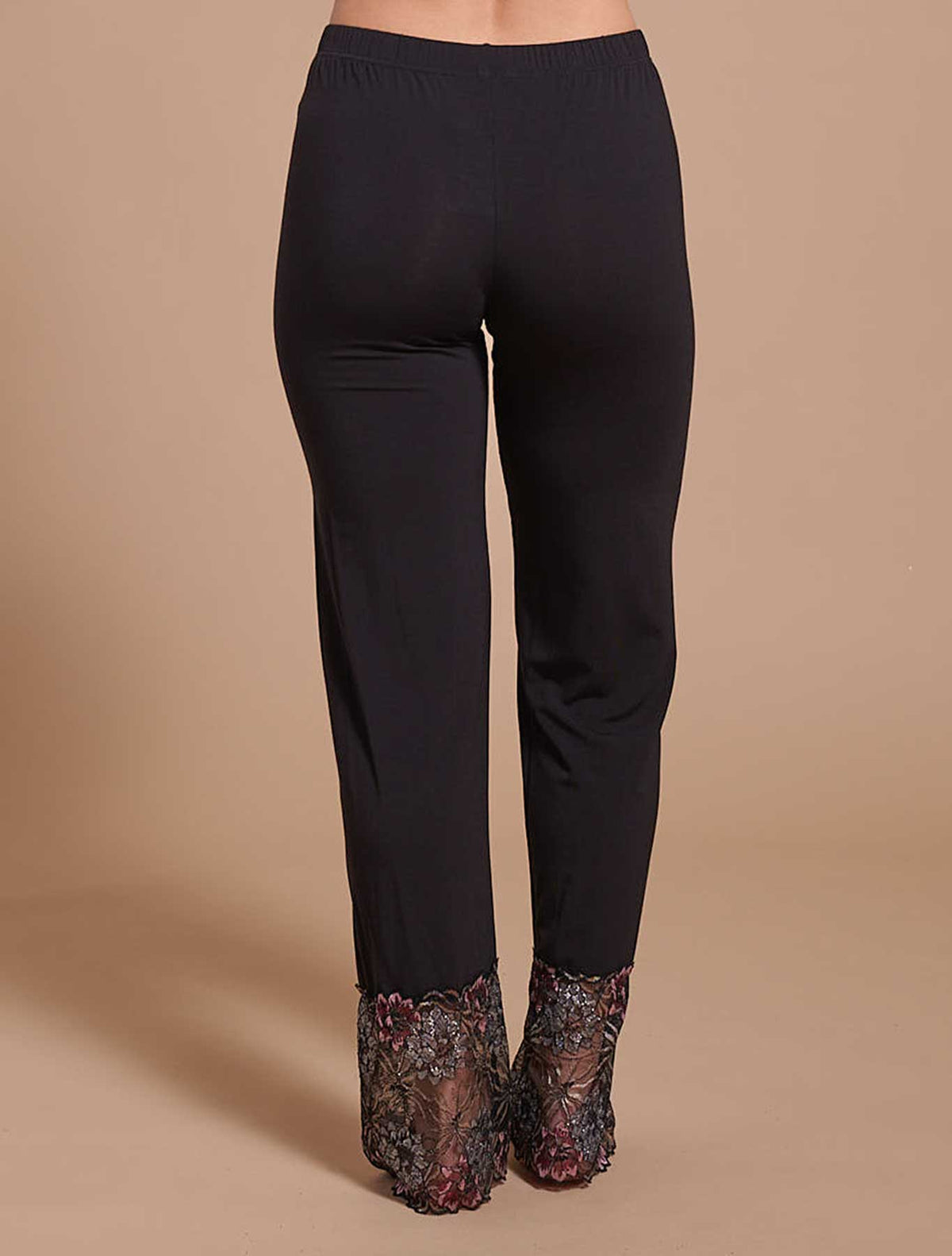 Pantalone pigiama modal pizzo lurex