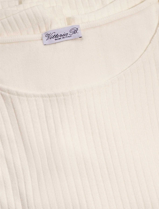 Maglia girocollo tricot costa