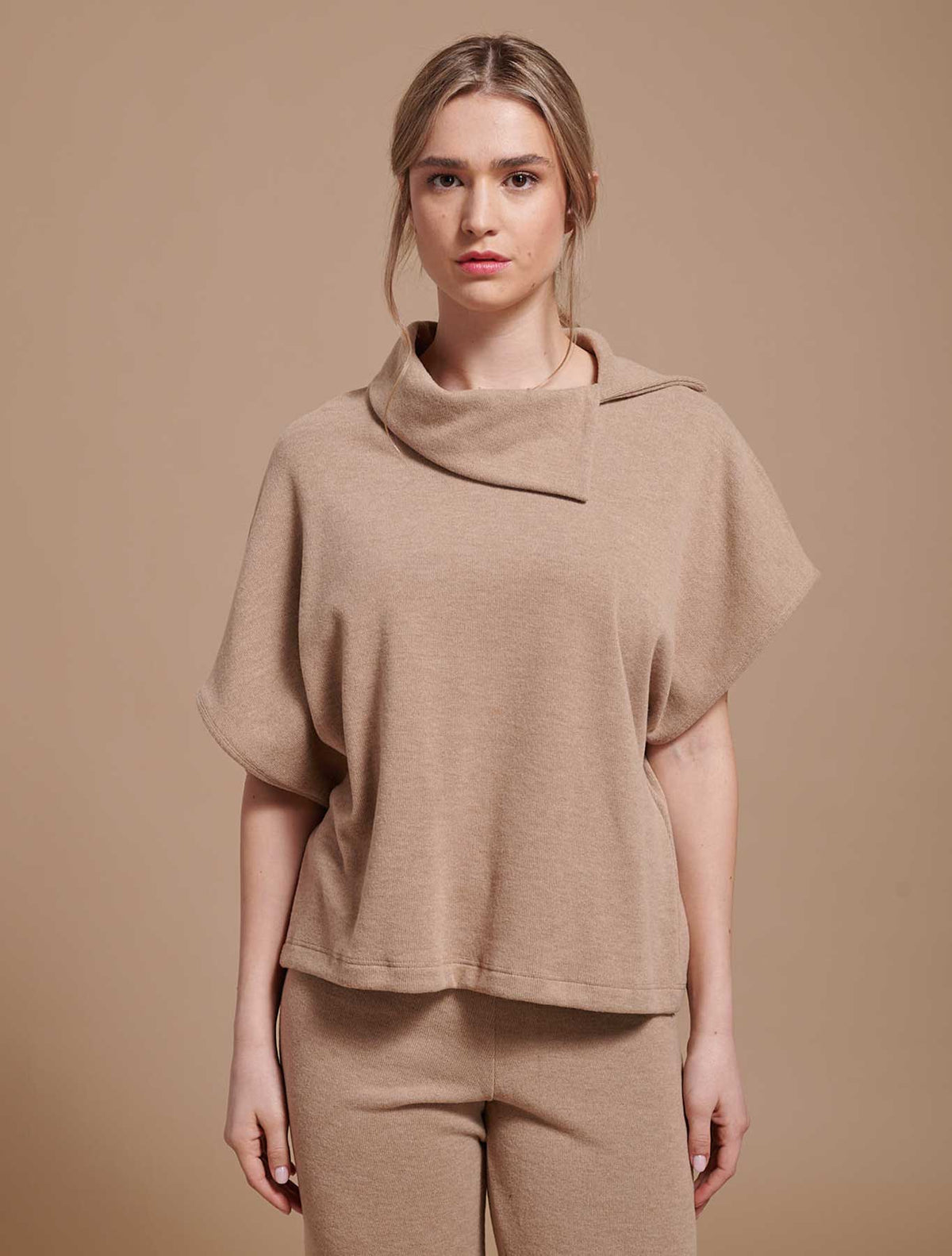 Soft knit poncho
