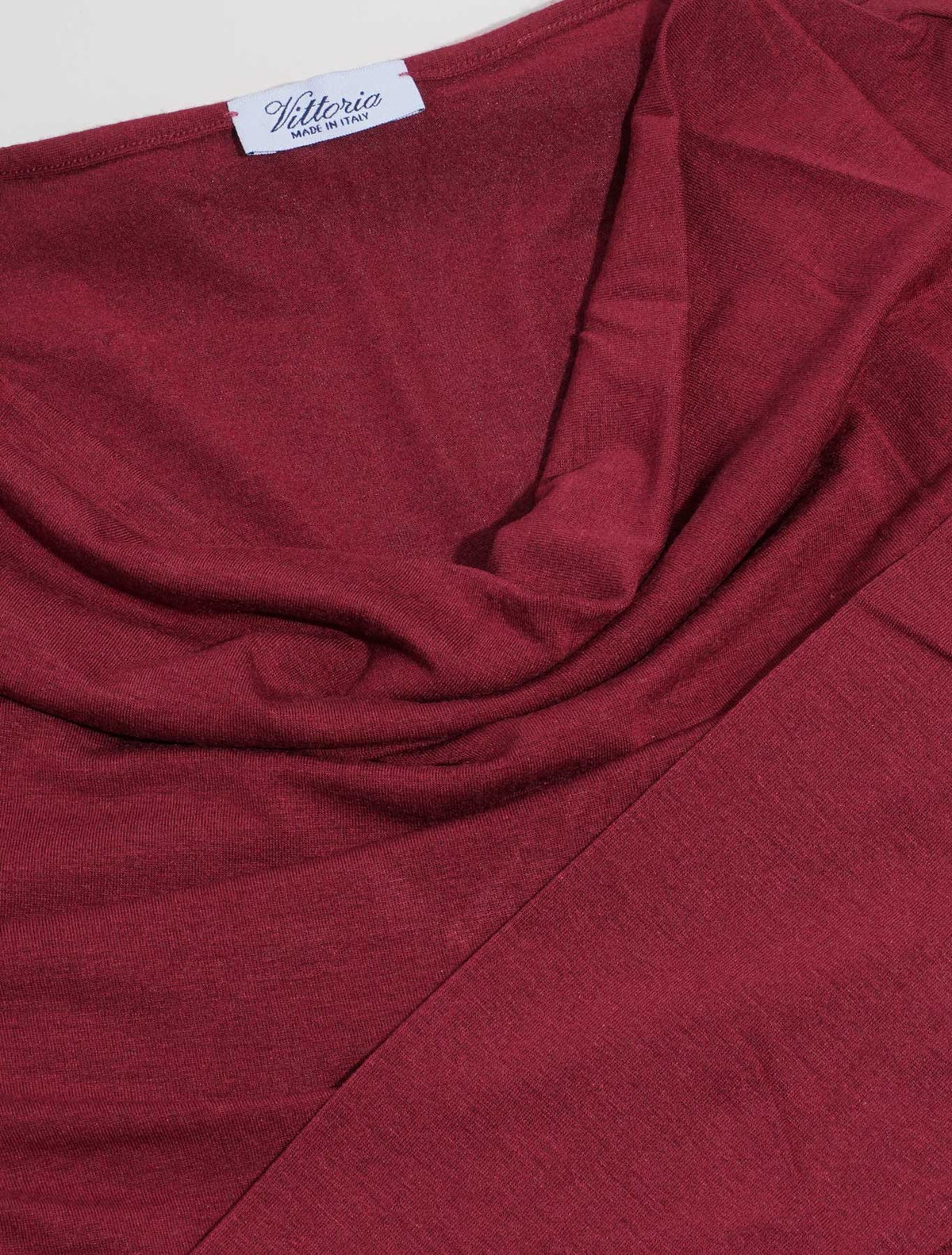 Maglia modal lana collo imbuto