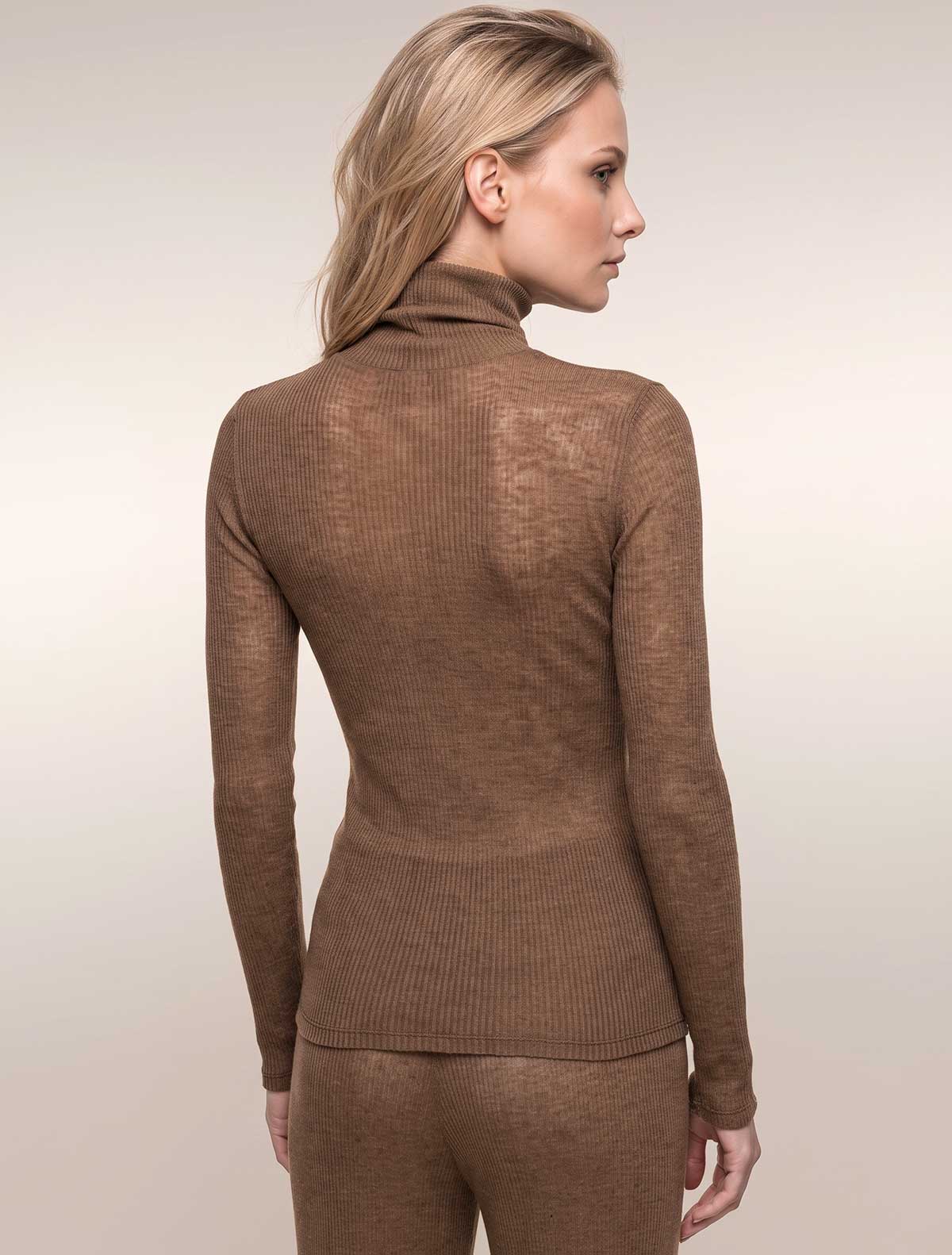 Dolcevita cashmere modal costina * Caramel