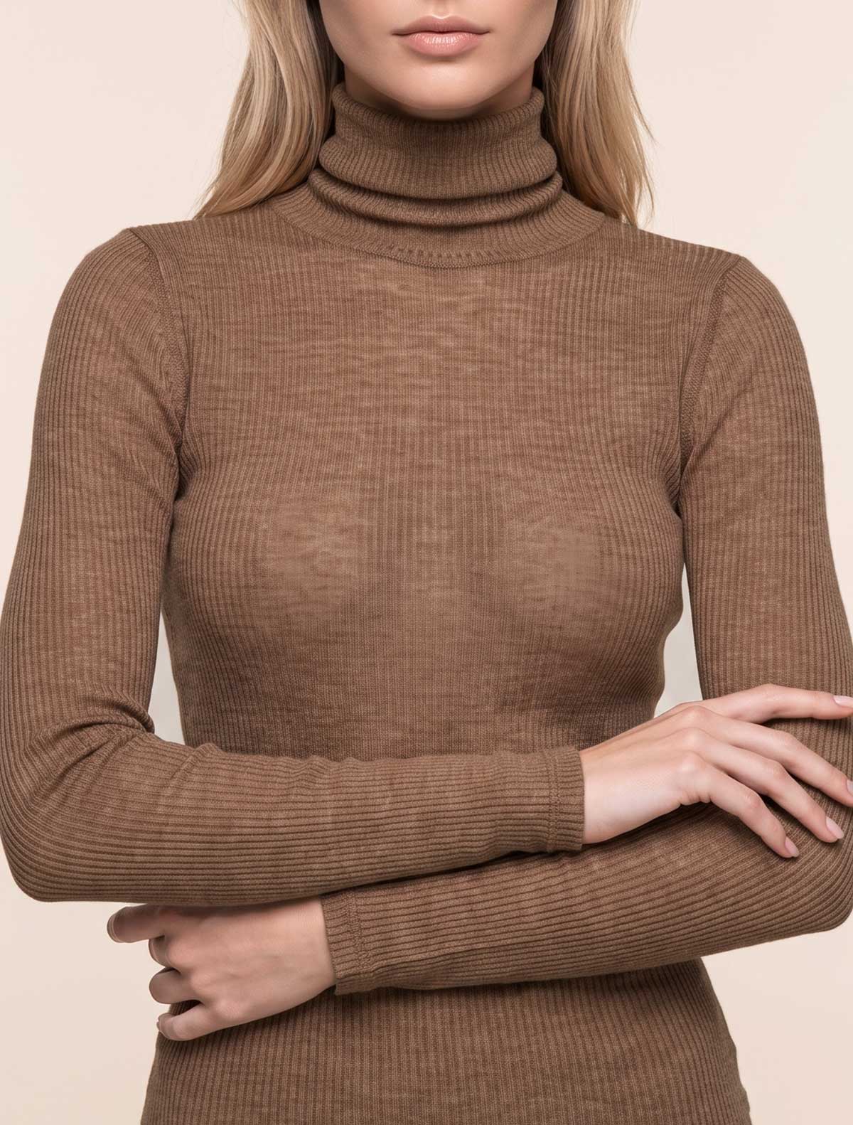 Dolcevita cashmere modal costina * Caramel