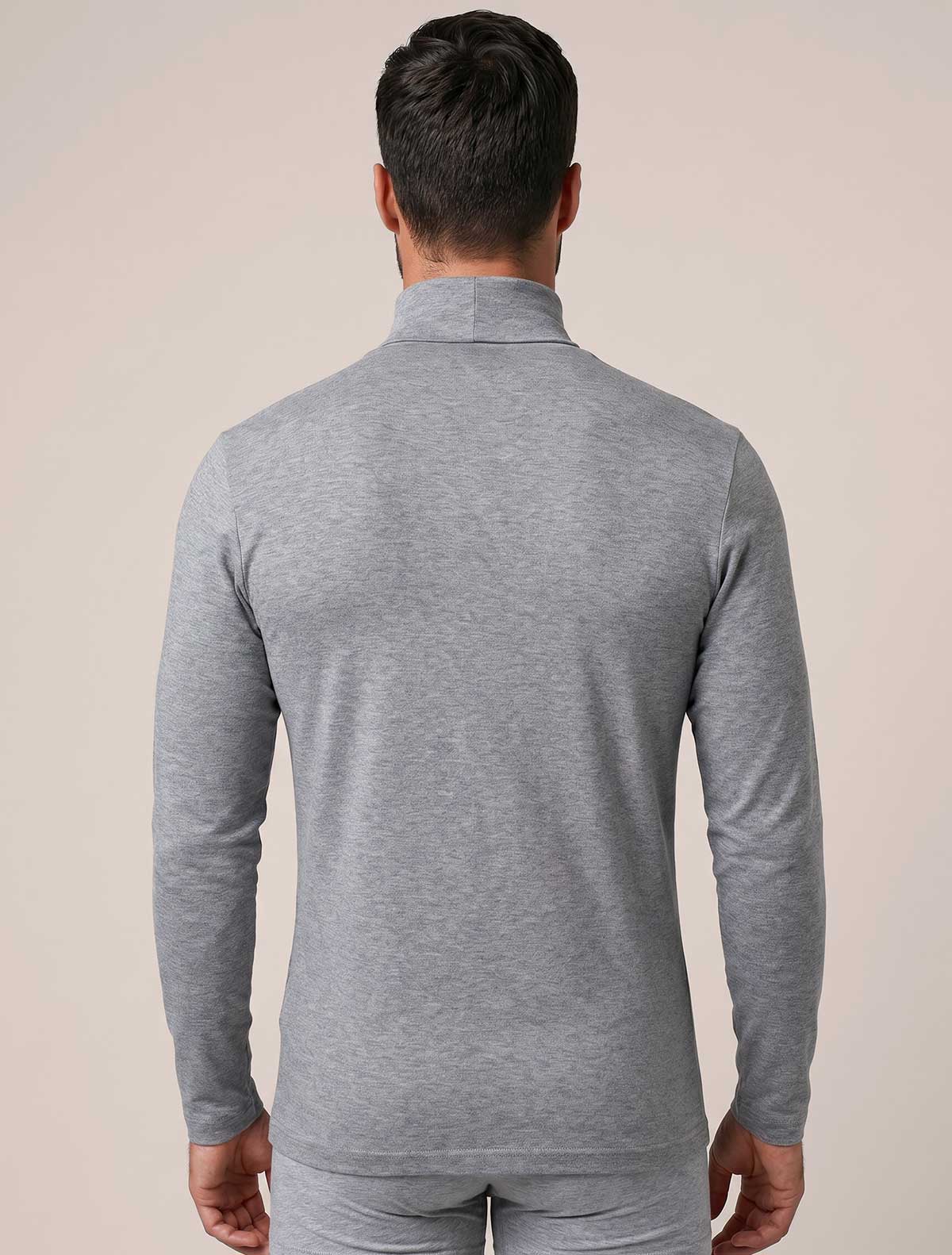 Haut homme col montant coton gratté * Haut homme col montant coton gratté