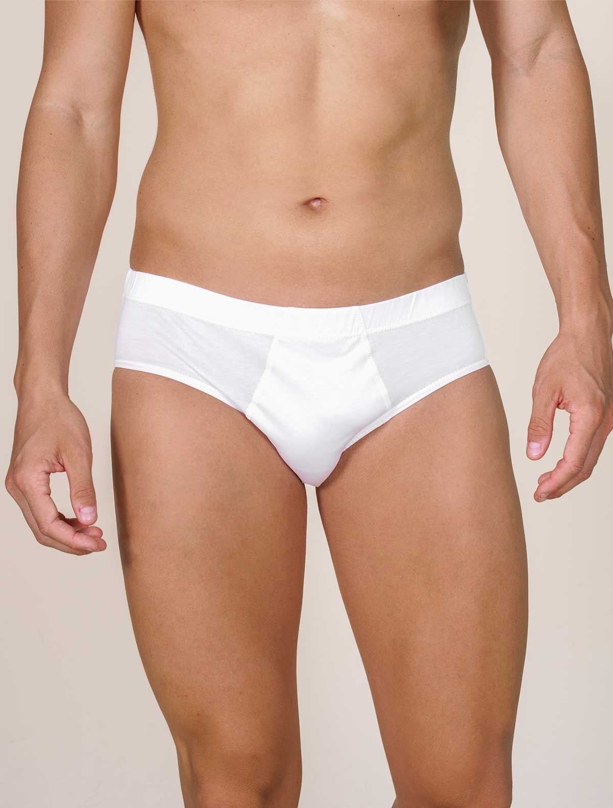 Slip uomo filo scozia jersey * Bianco