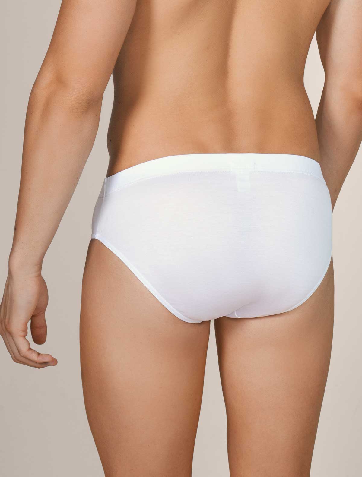 Slip uomo filo scozia jersey * Bianco
