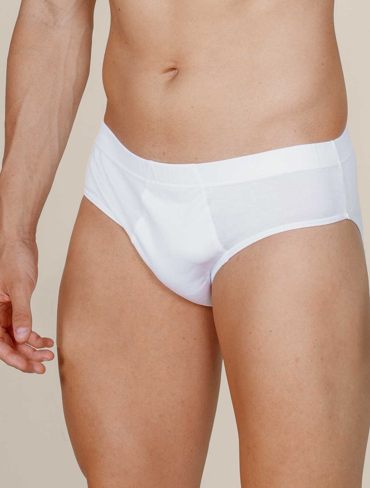 Slip uomo filo scozia jersey * Bianco