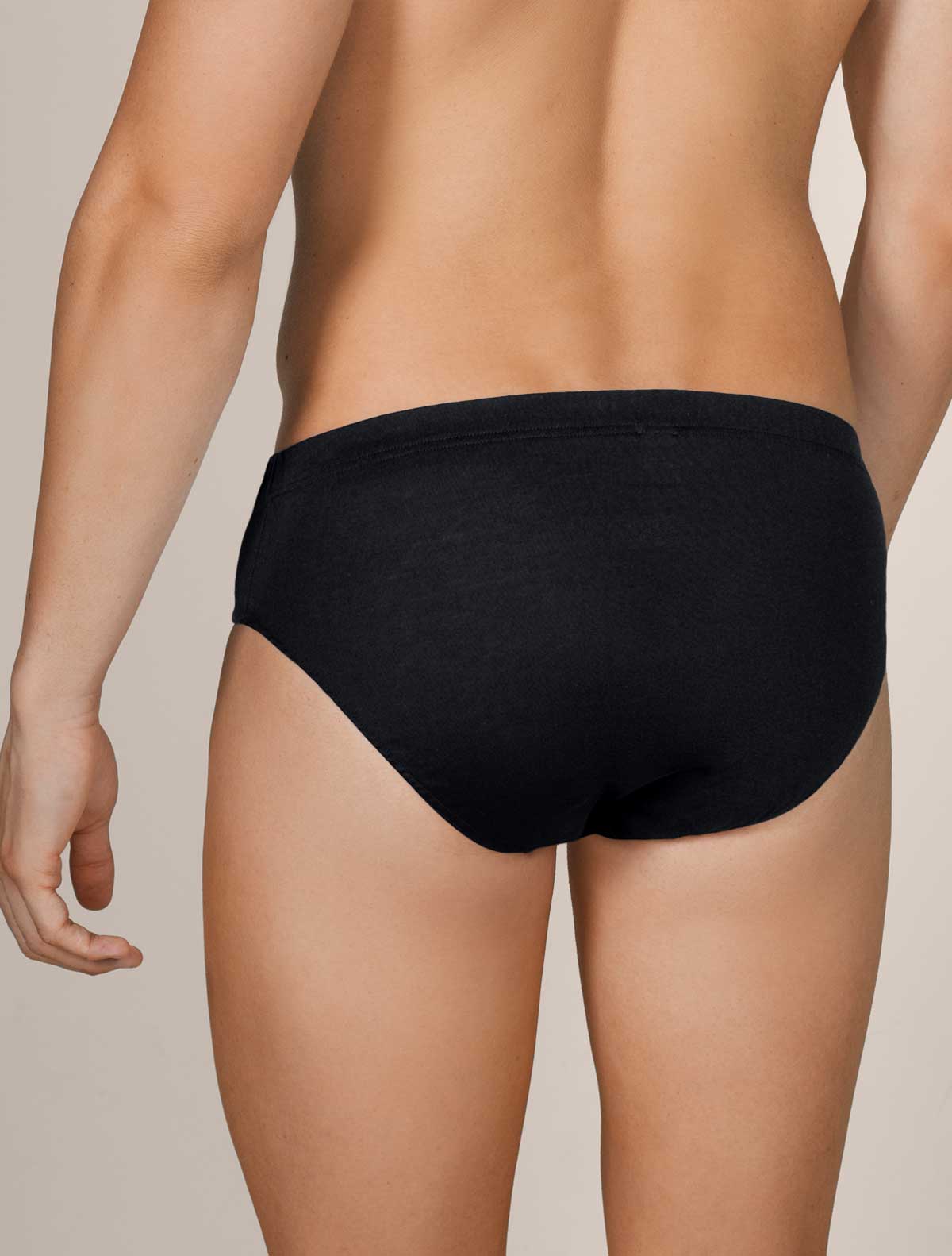 Slip uomo filo scozia jersey * Nero