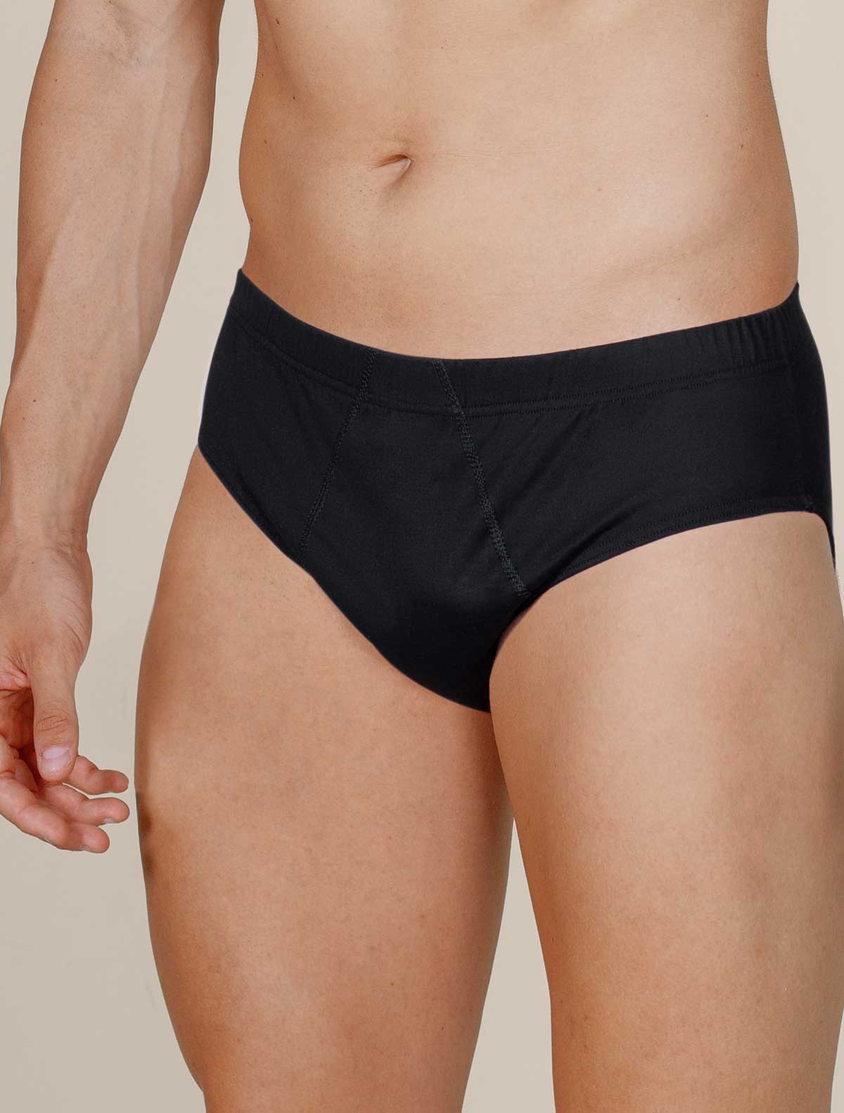 Slip uomo filo scozia jersey * Nero