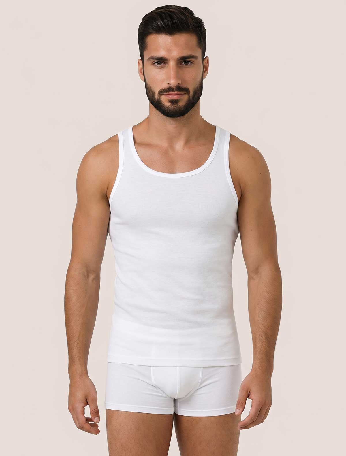 Men’s lisle cotton tank top * Men’s lisle cotton tank top