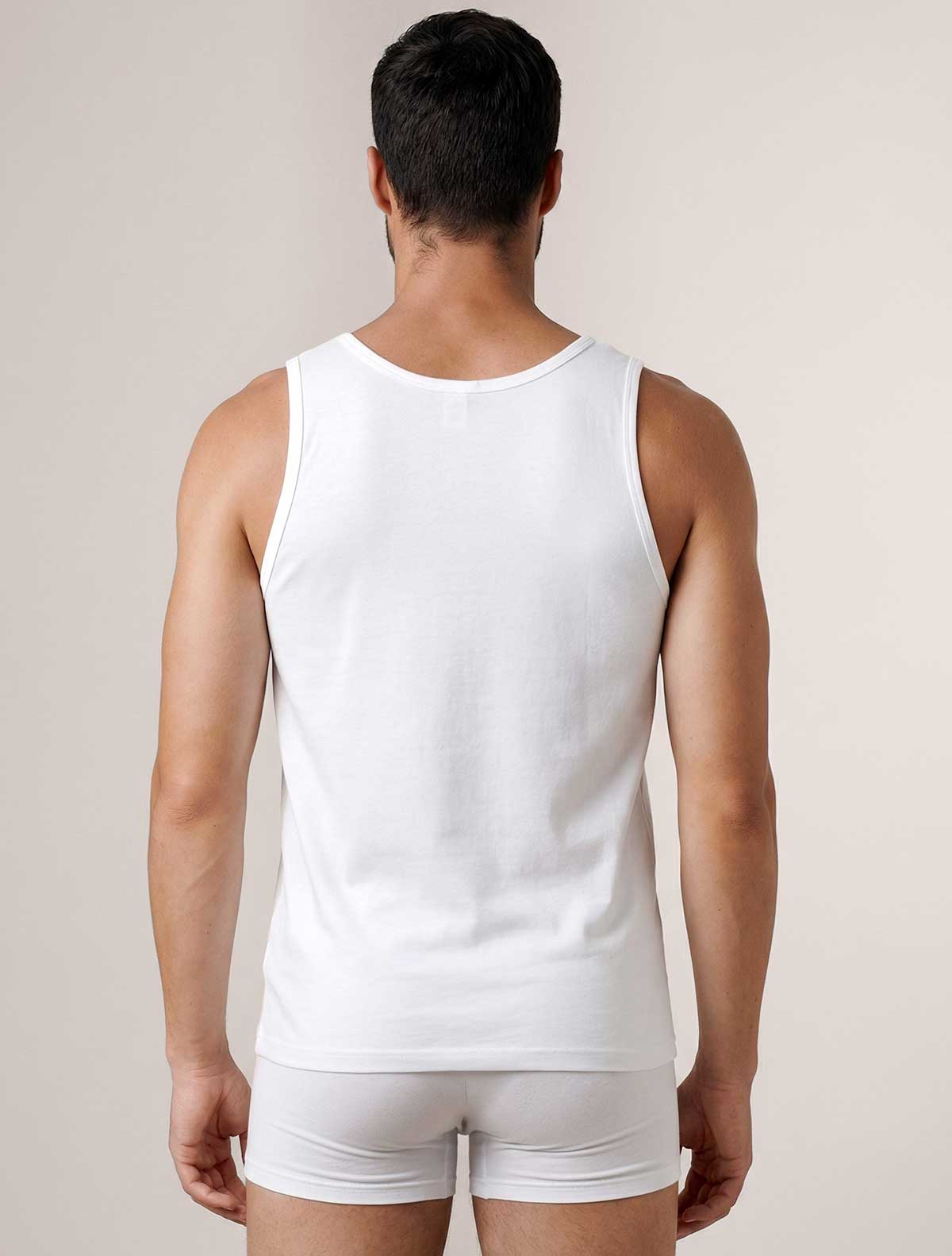 Canotta uomo cotone elasticizzato * BIANCO