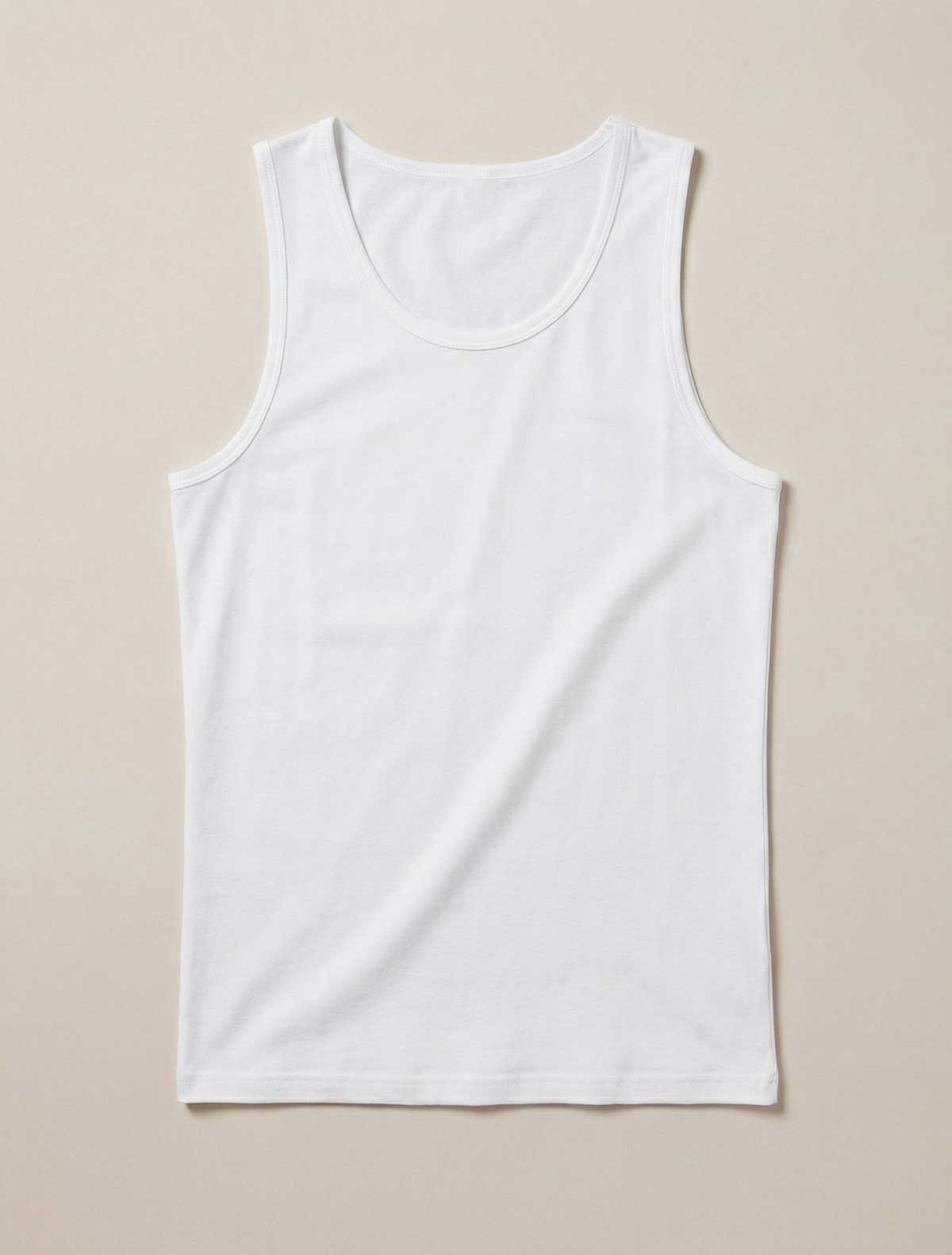 Canotta uomo cotone elasticizzato * BIANCO