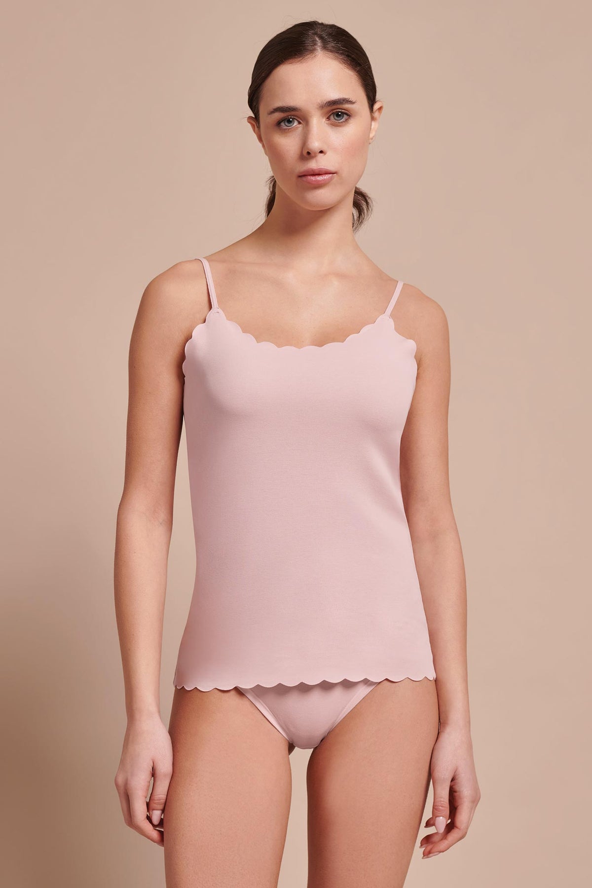 Top onde cotone taglio vivo