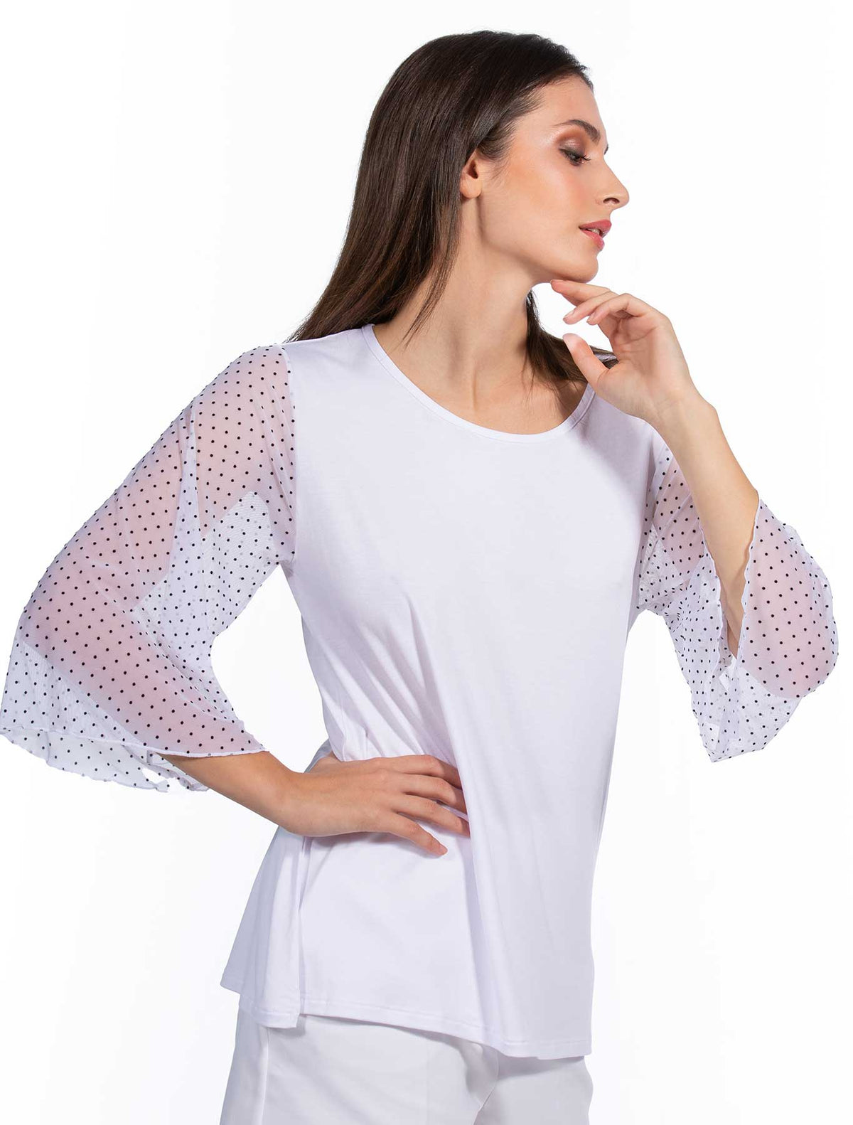 Maglia viscosa plumetis