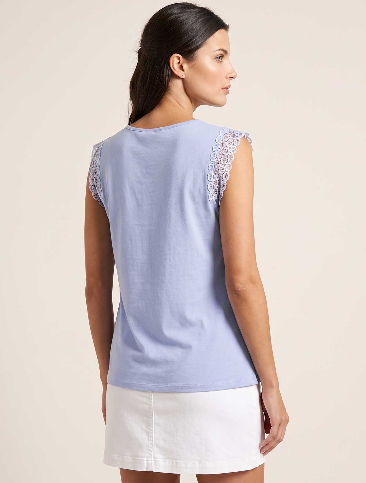 Viscose camisole lace hooped shoulder * Lilla