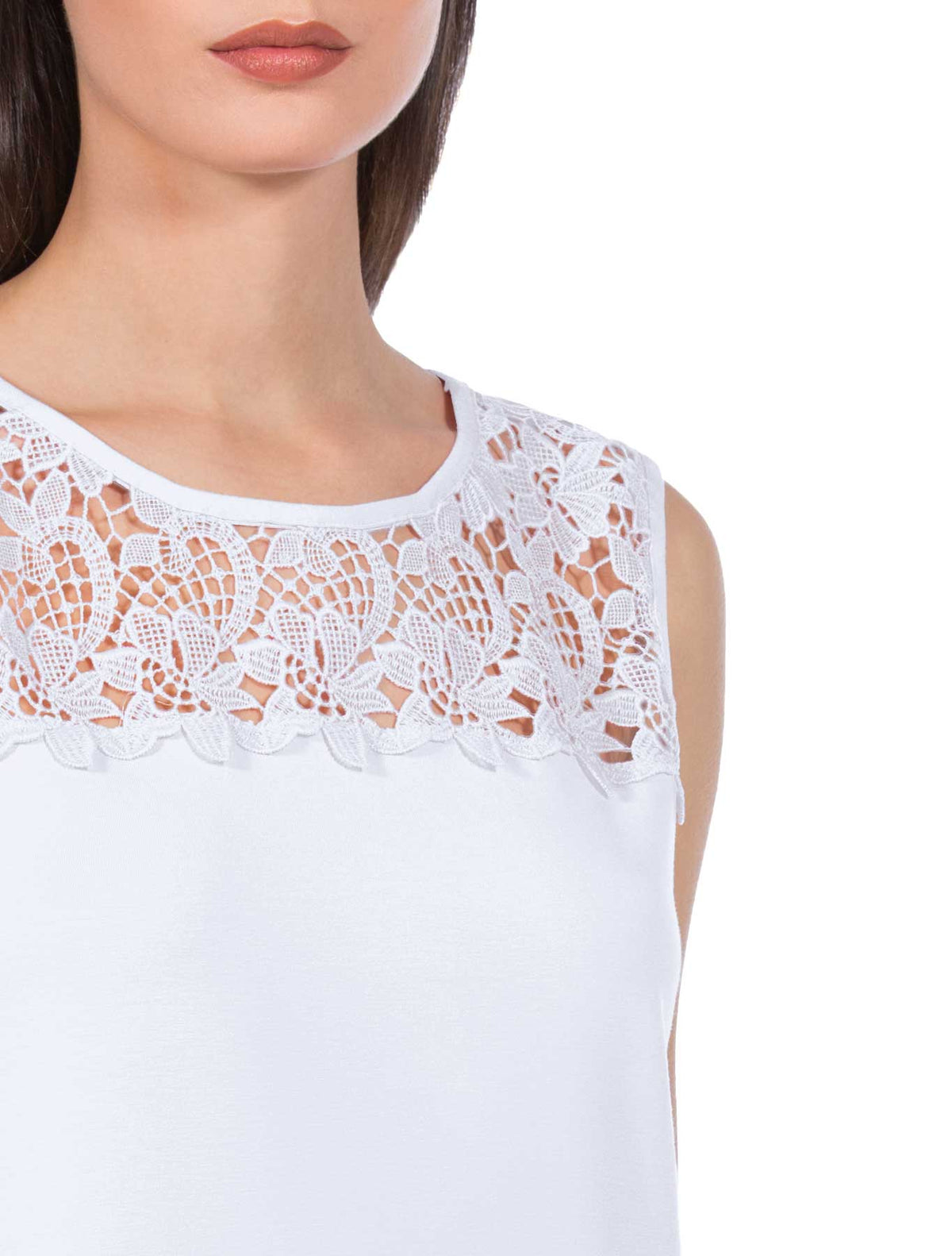 Canotta viscosa macramè