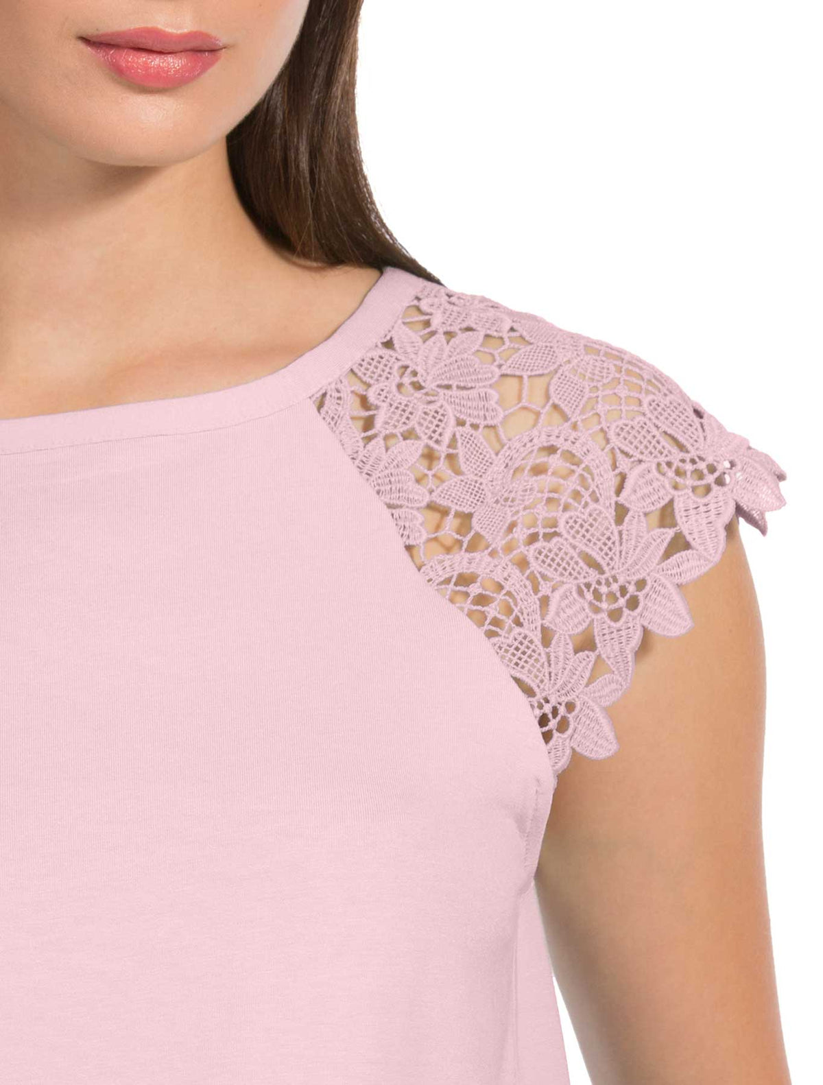 Canotta viscosa aletta macramè