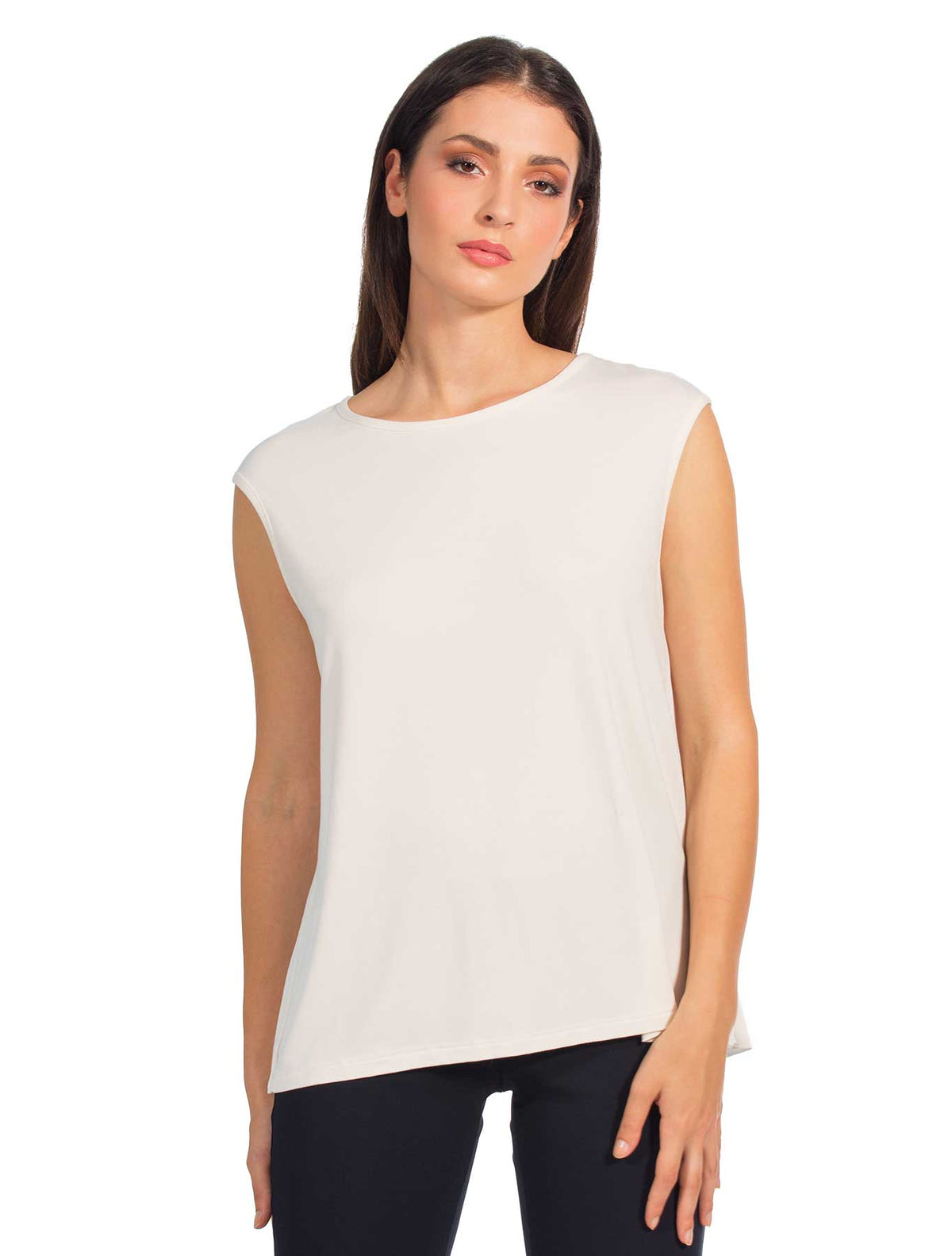 Canotta viscosa schiena incrociata