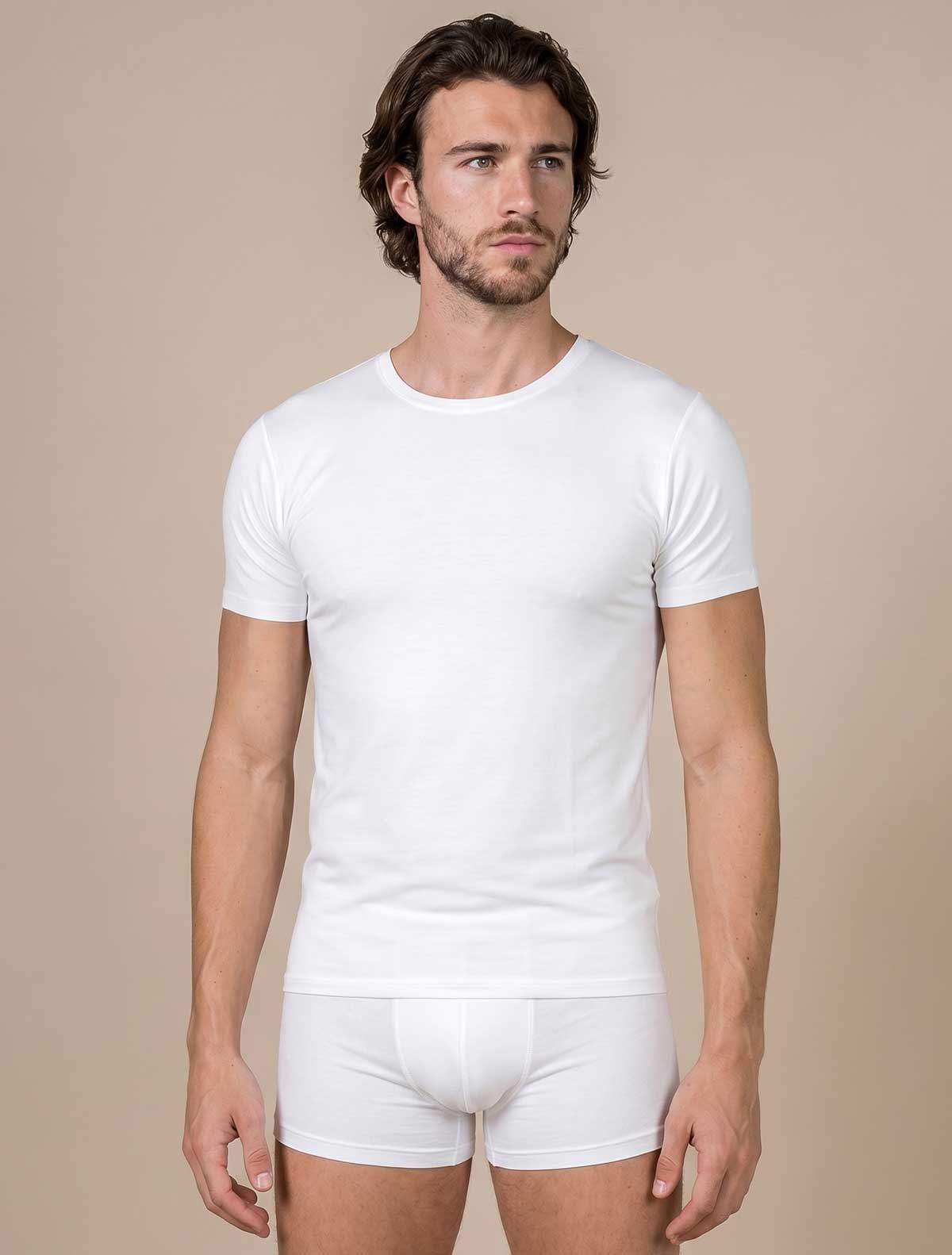 T-shirt uomo bamboo * Bianco
