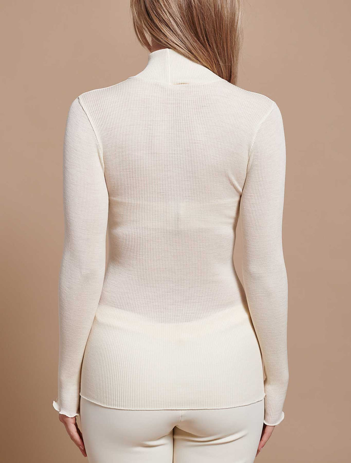 Lupetto lana seta catena macramè lurex