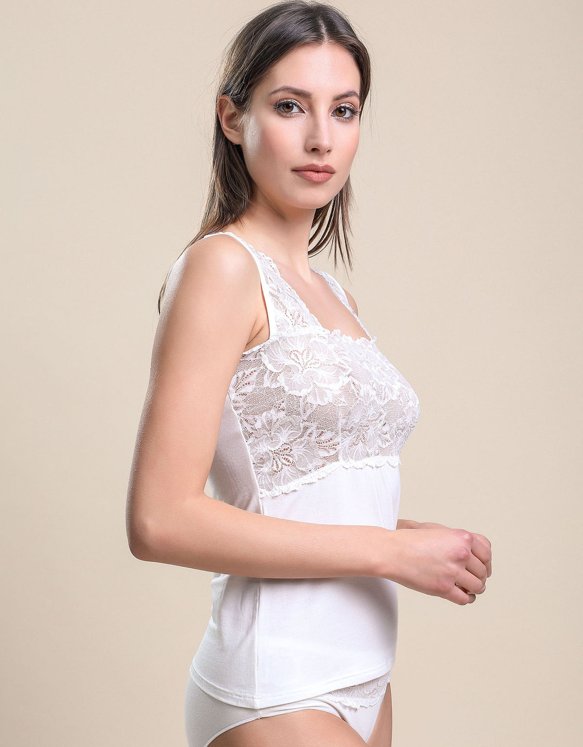 Débardeur Alice modal et dentelle