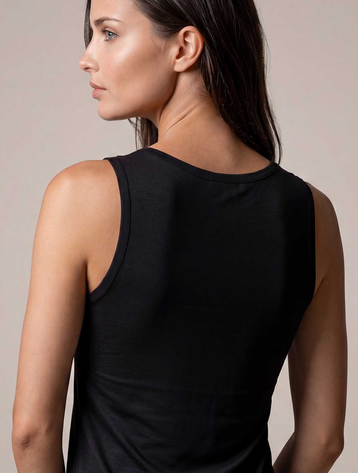 Canotta Diana bamboo * Nero