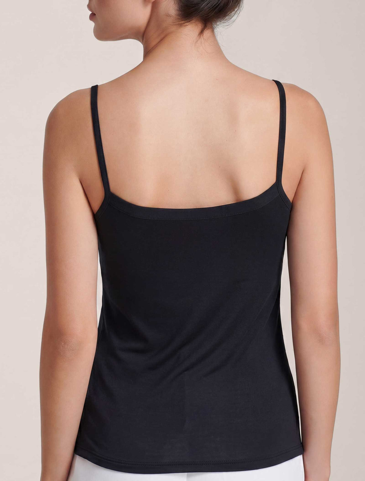 Top Diana en bambou et tulle * Nero