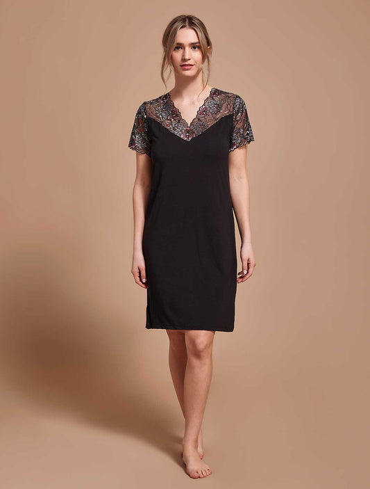 Sottoveste modal pizzo lurex