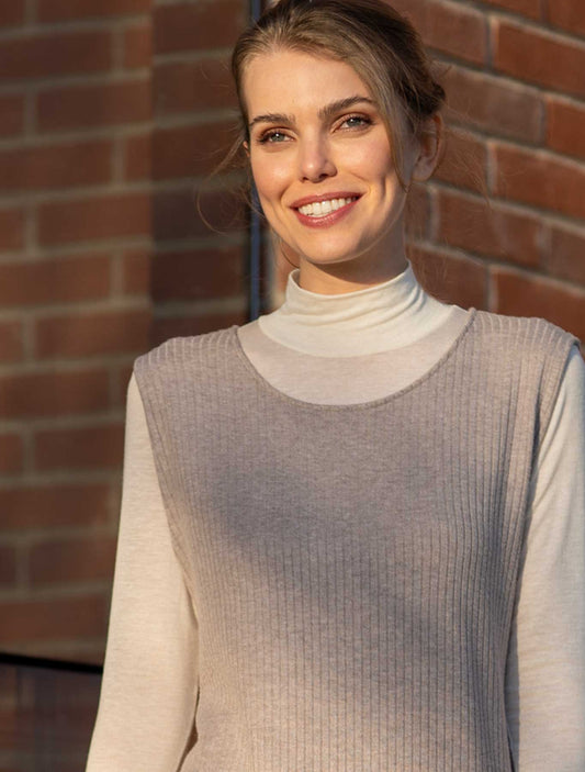 Canotta tricot costa spacchi