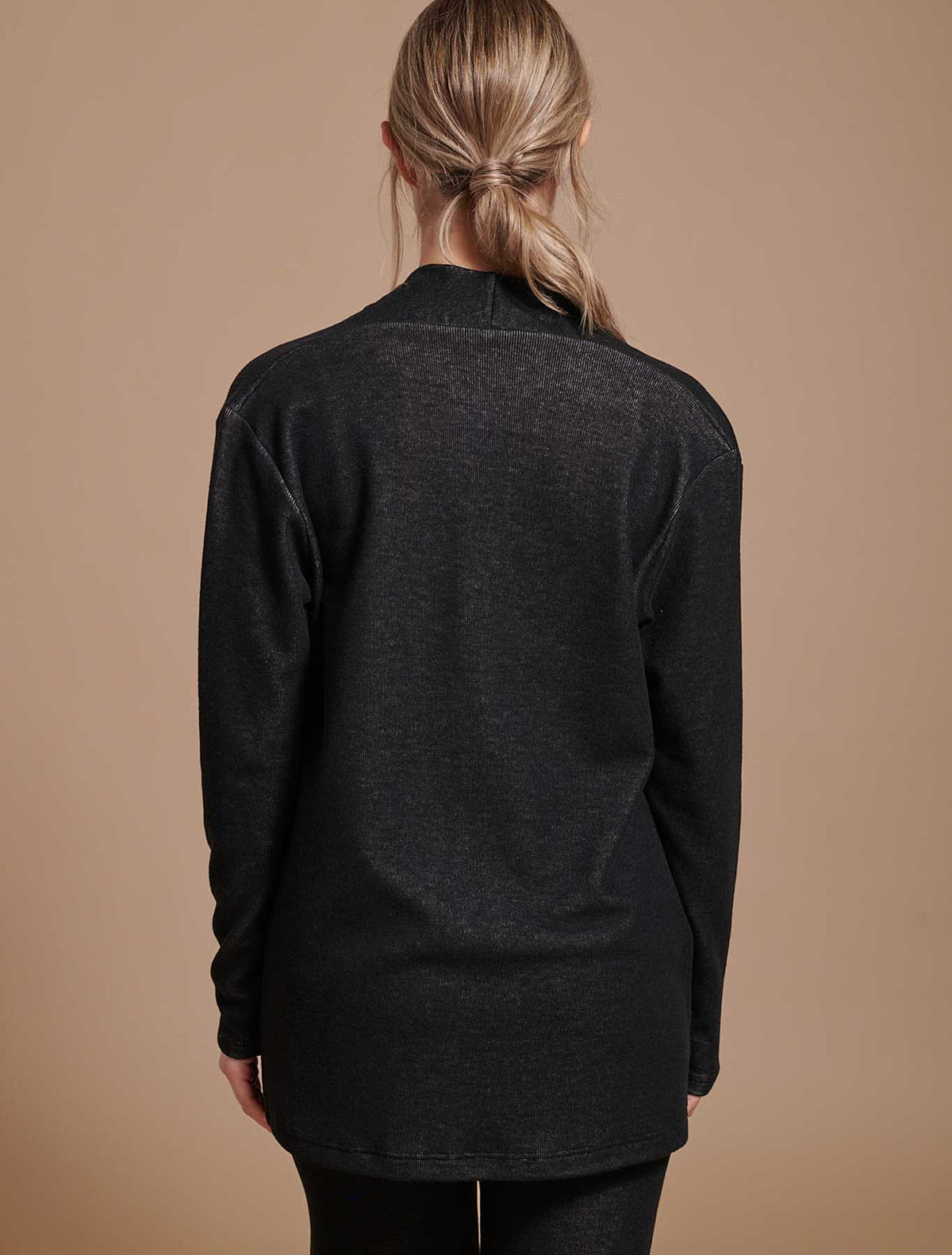 Open front soft knit cardigan