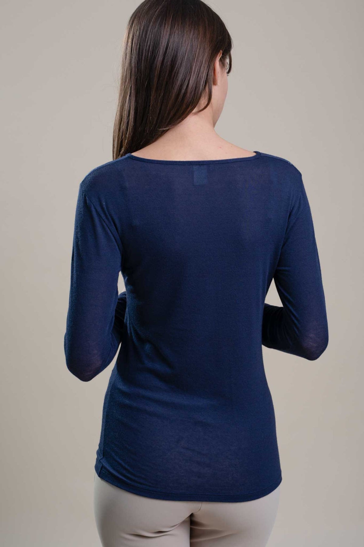 Maglia cashmere modal ricamo