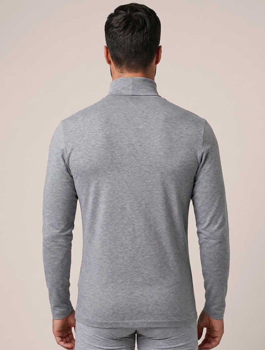 Haut homme col montant coton gratté