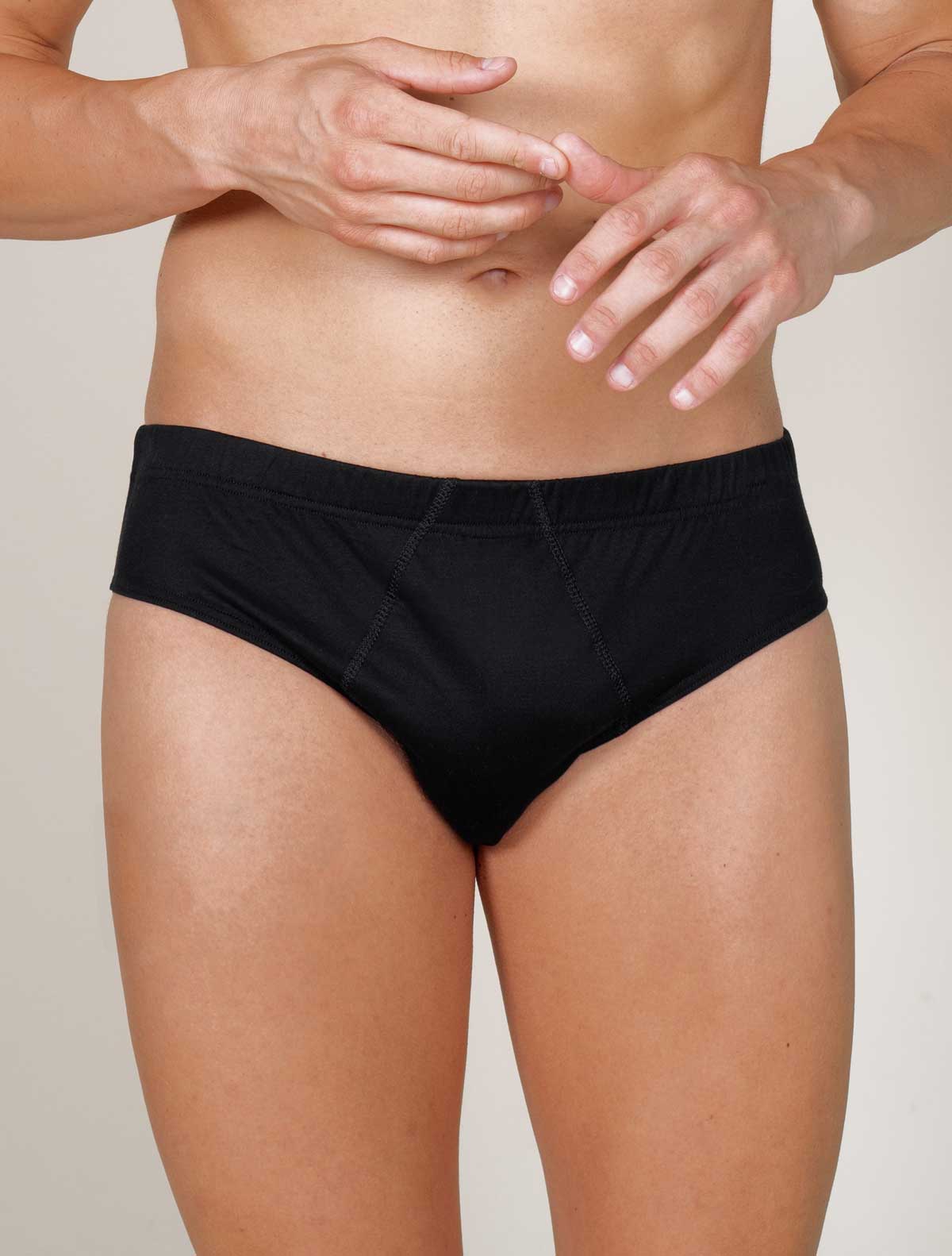 Slip uomo filo scozia jersey * Nero