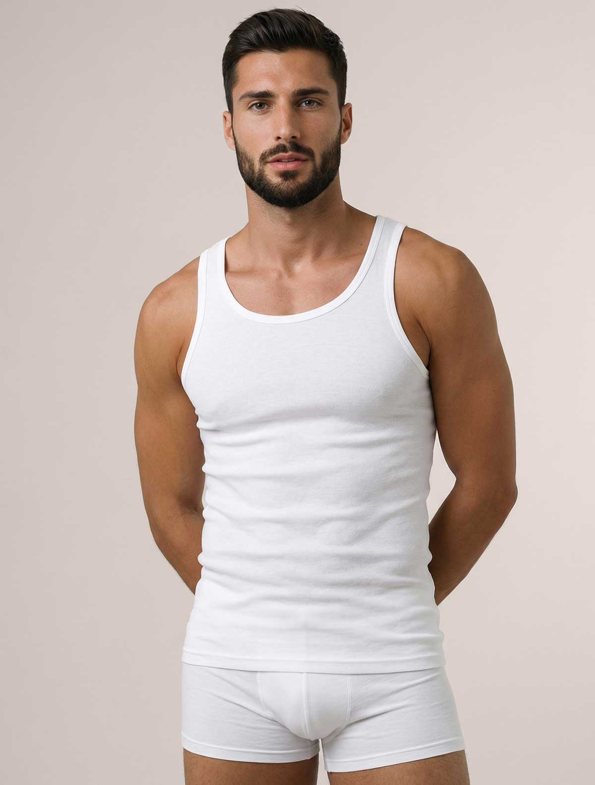 Men’s lisle cotton tank top * Men’s lisle cotton tank top