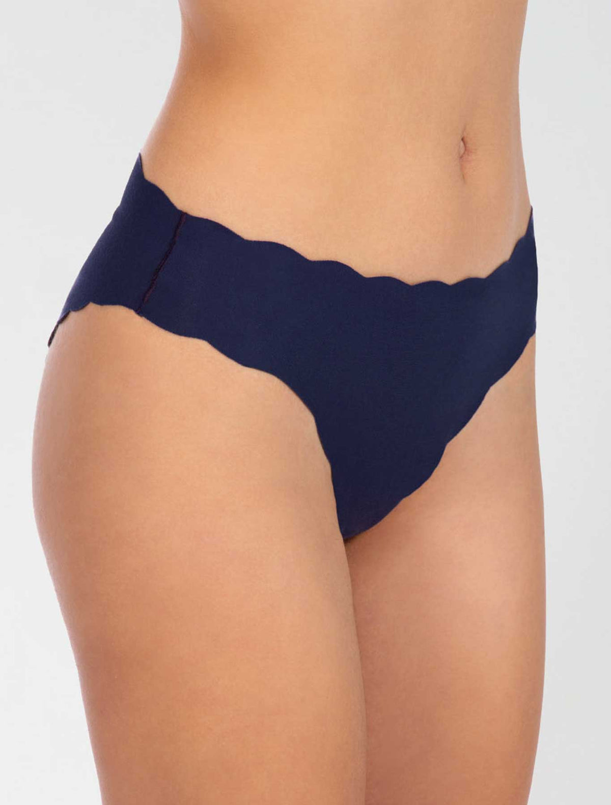 Slip medio onde cotone taglio vivo