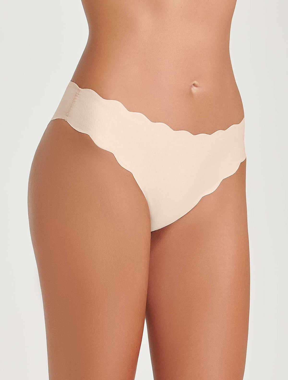 Slip medio onde cotone taglio vivo