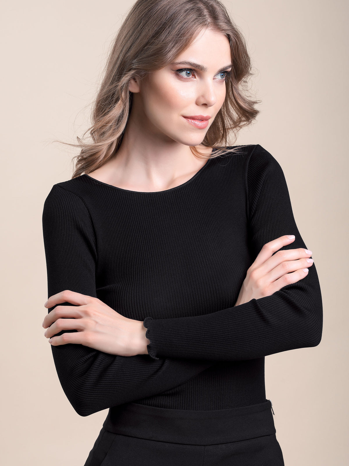 Maglia Lidia seta cotone girocollo